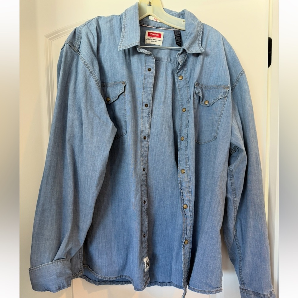 Wrangler Light Blue Denim Shirt